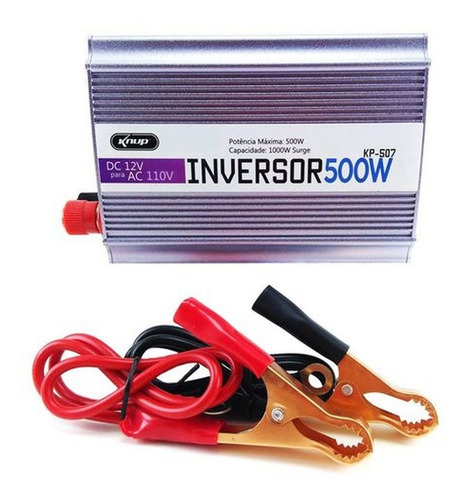 Inversor De Energia De 12v Para 110v 500w Com Usb Knup Kp507