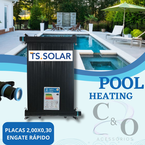 Placas De Aquecimento Solar Piscina 2,00x0,30 Unidade