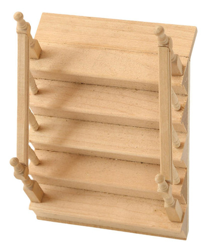 Modelo De Escalera Para Casa De Muñecas Con Pasamanos,
