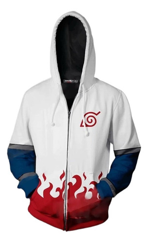 Naruto The 4th Hokage Sudadera Con Cremallera Anime Ch Tenis