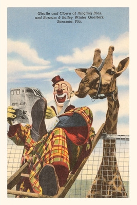 Libro Vintage Journal Giraffe And Clown, Sarasota, Florid...