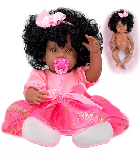 Bebê Reborn Negra: O Realismo da Representatividade - Boneca Reborn  Original Silicone