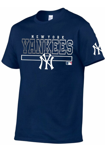 Playera Yankees New York, Cuello Redondo 100% Algodón 