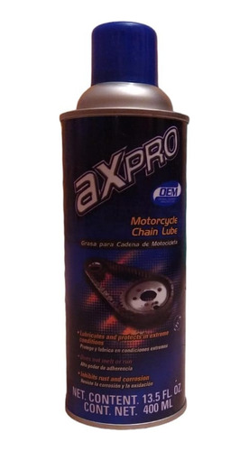 Grasa Lubricante Para Cadena De Motocicleta Axpro 400 Ml