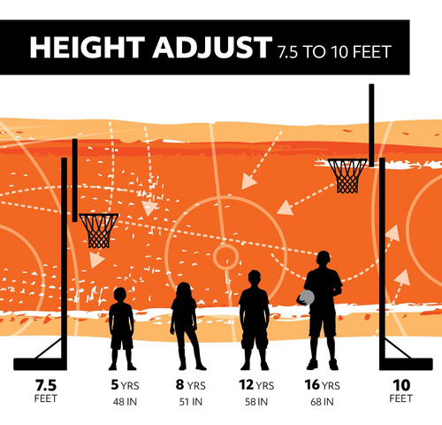 Lifetime Aro De Baloncesto Portátil Tablero Acrílico Con