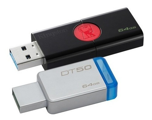 Pendrive Kingston 64gb Usb 2.0 3.0 3.1 Pc Notebook Musica Y+