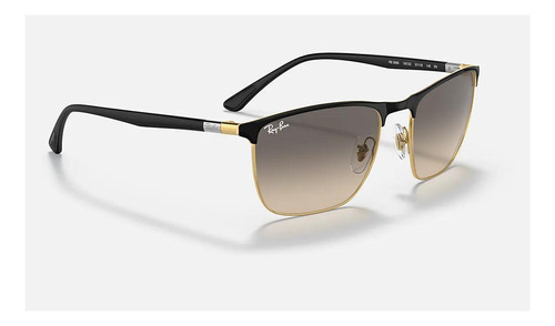 Lente Ray-ban Rb3686 18732, negro y gris degradado