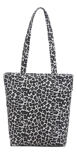 Bolsa De Compras P De Lona Unisex Con Estampado De Leopardo