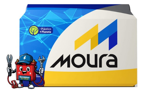 Bateria De Carro Moura 60ah Amperes M60gd Moura Sem Troca