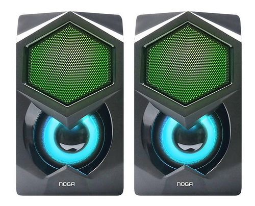 Imagen 5 de 6 de Parlantes Multimedia Pc Noga Party Ng-229p 6w Rgb Led Cuotas