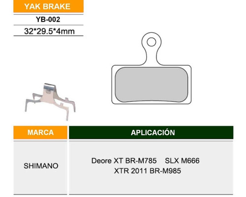 Pastillas De Freno Bicicleta Shimano Deore Xt Xtr
