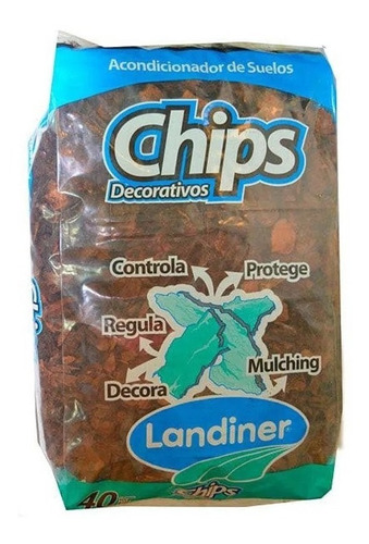 Landiner Sustrato Chip Decorativo Mulching 40 Lt. 