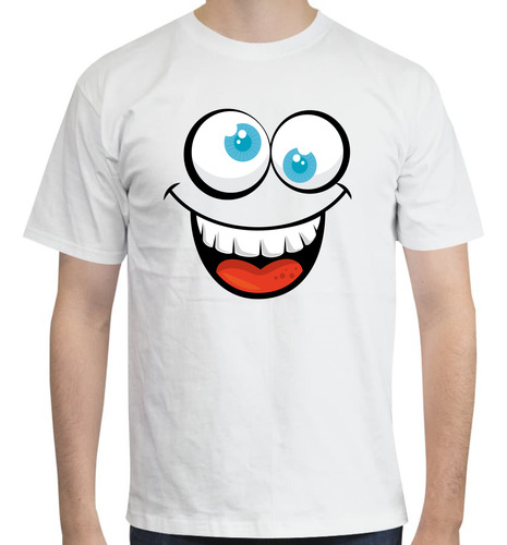 Playera Diseño Cara Feliz Loca - Happy Face - Moda