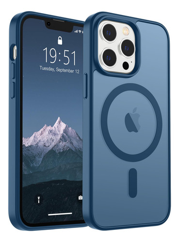 Funda Magnética Supfine Para iPhone 13 Pro Max Deep Blue