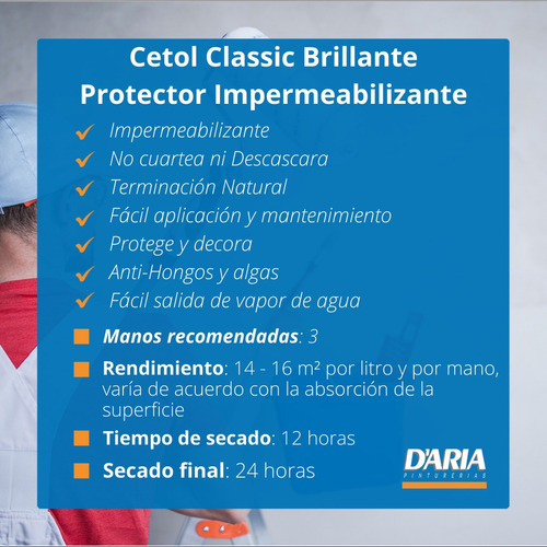 Cetol Classic Brillante Exterior X 4 Lts Impregnante Madera