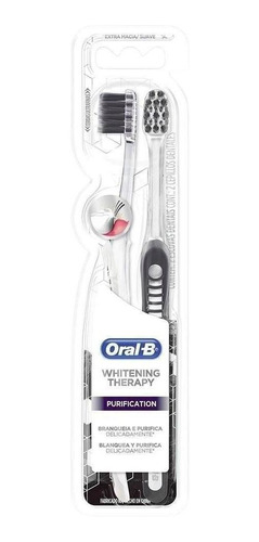 Escova Dental Oral B Whitening Therapy Purification Com 2un