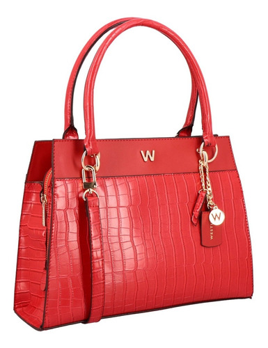 Bolsa Para Dama Tipo Satchel Westies Rojo Hbcastalejowe