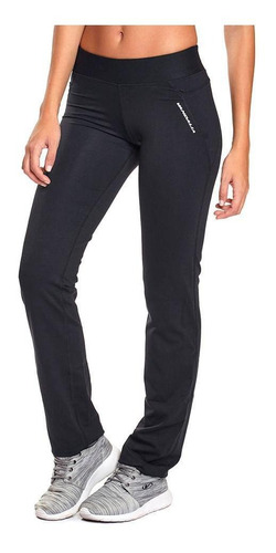 Pantalon Vandalia Dama Recto Con Bolsillo Training Negro