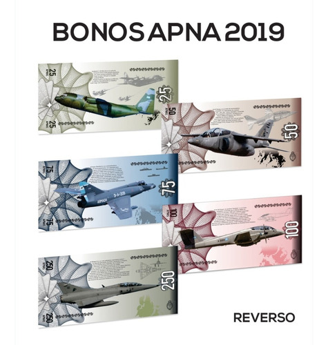 Segunda Serie De Bonos Apna - Aviones De Combate - Carpeta