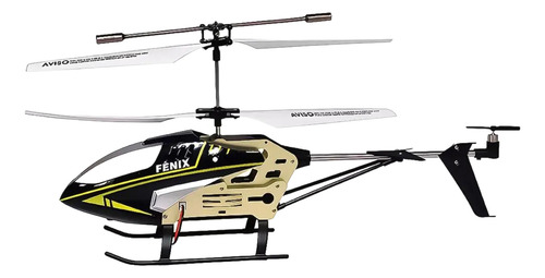 Helicóptero Controle Remoto Fênix 3 Com Giroscópio Ar Cor Preto