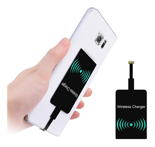 Receptor Adaptador Qi Micro Usb Carga Inalambrica Febo