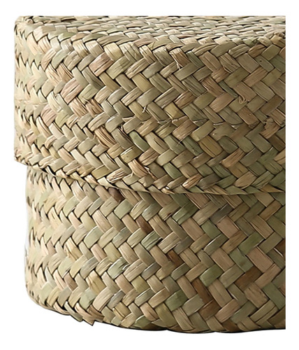 Cesta De Armazenamento Redonda Seagrass Container Caixa De