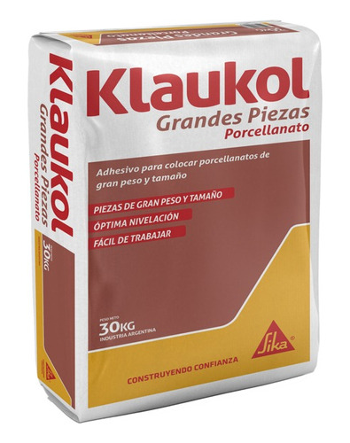 Klaukol Grandes Piezas Porcelanato X 30kg