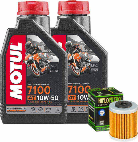 Kit Service Filtro Aceite 1 Ktm 690 12-22 + 10w50 Sintetico