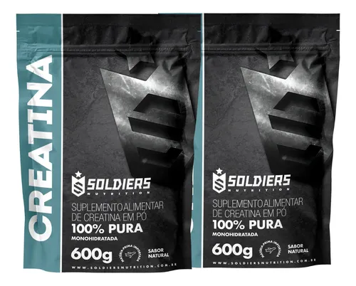 Creatina Soldiers Nutrition Em Pó Sem Sabor X 1.2kg 2 Un