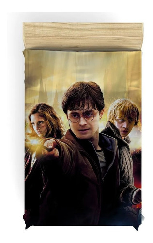 Colcha De Solteiro Do Harry Potter + Fronha