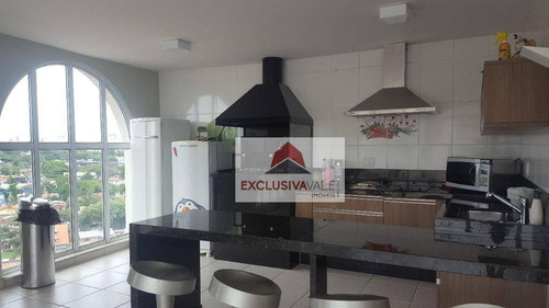 Cobertura Com 3 Dormitórios À Venda, 340 M² Por R$ 1.700.000,00 - Jardim Esplanada - São José Dos Campos/sp - Co0016
