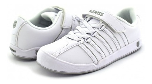 Tenis Escolar K-swiss 51548 101 White/lt Gray Ontare Vlc  17