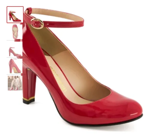 Zapatillas rojas de charol andrea hotsell