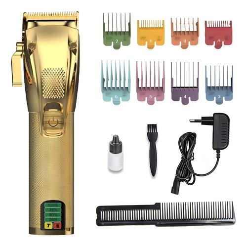 Maquina De Corte Barber Combo Prof Uso Rudo Dorado