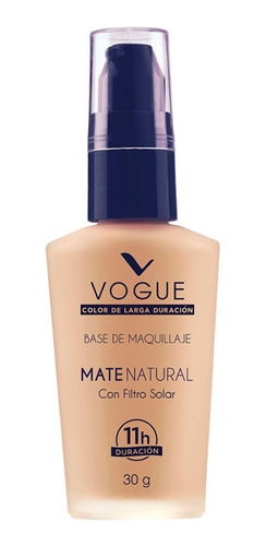 Base Maquillaje Mate Controla Brillo Acabado Natural Vogue