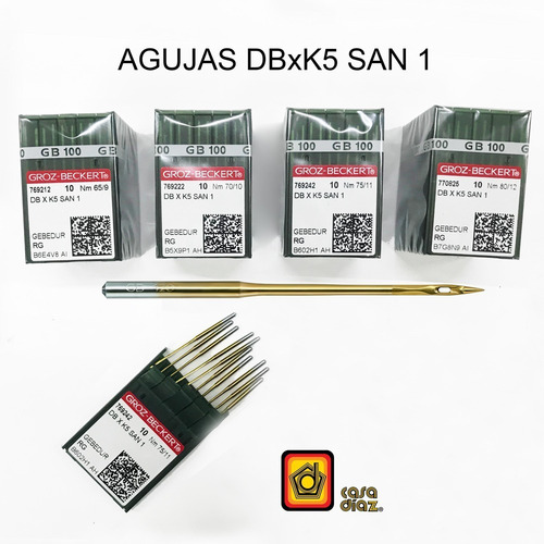 Agujas Groz-beckert P/ Bordadora, Desarrollo San 1, Punta Rg