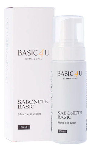 Sabonete Íntimo Em Espuma Basic4u 150ml - 98% Natural