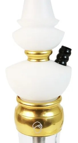 Imagem 3 de 6 de Sultan Miid Narguile Médio Completo Barato - Milk Ink Branco