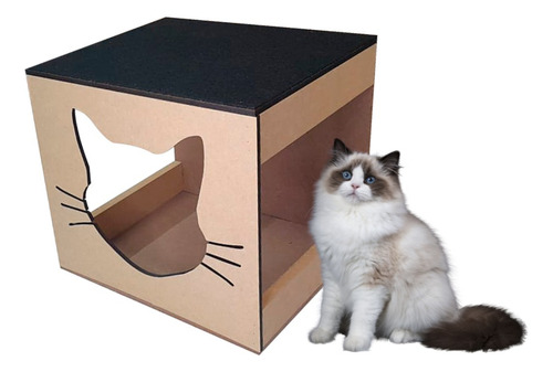 Nicho Casa Para Gato Em Mdf