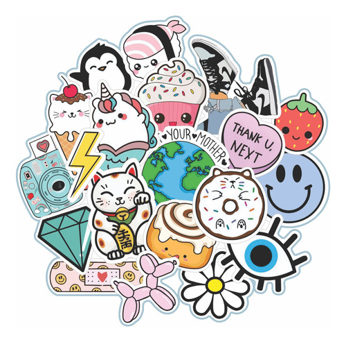 Stickers Calcos Vinilos Premium Uv Termo Stanley - Kawaii