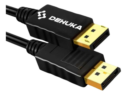 Cable Displayport a Displayport 4k 1.8m 144hz Video Audio Adaptador Dehuka Convertidor Compatible Notebooks Laptops Pc Computadoras Transmitir Imagen Pantalla Monitor Tv Proyector Puerto Dp A Dp