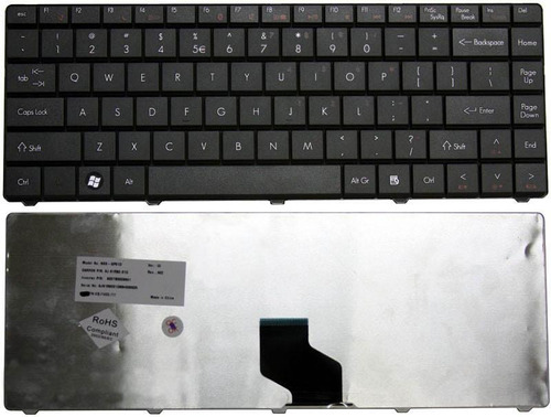 Teclado Gateway Nv40 Nv42 Nv44 Nv48 Nv4005v Español  Hm4