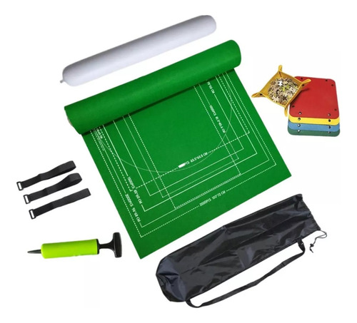 Organizador Inflable De Estera Enrollable De Fieltro Puzzle