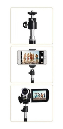 Tripode Bluetooth Para Celular Altura Max 1.70m Multiusos