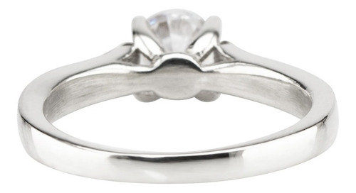 Imagen 3 de 10 de Anillo Solitario Compromiso Plata Y Oro Cintillo Casamiento