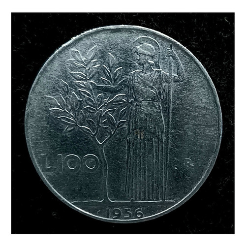 Italia 100 Liras 1956 Muy Bueno Km 96.1