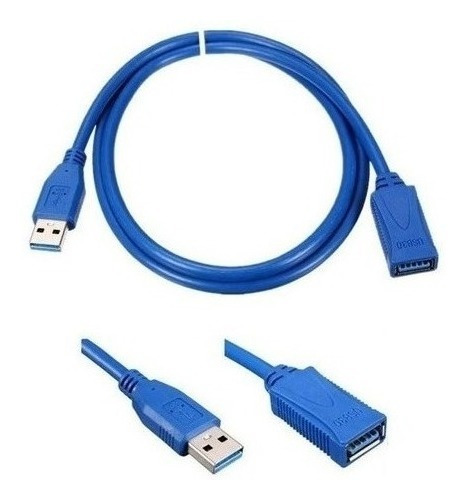 Cable Alargador Usb Macho A Hembra 1.5m Usb 3.0 En Bolsita