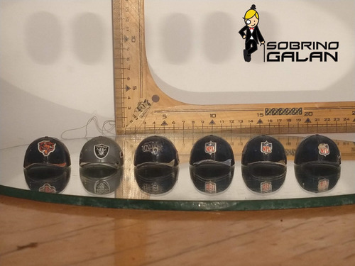 Lote De 6 Mini Cascos Nfl De Marinela (Usado)