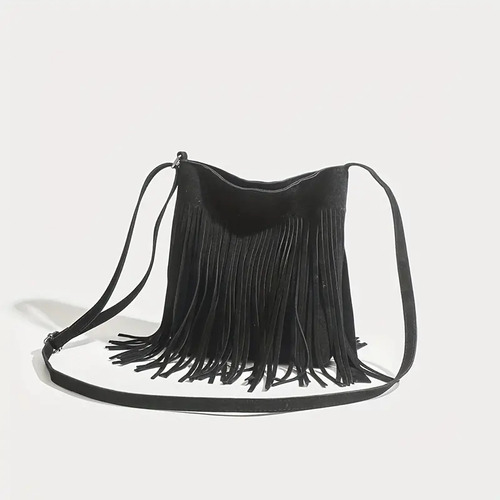 Bolsa Bandolera Bohemio Con Flecos Vintage Hippie Retro
