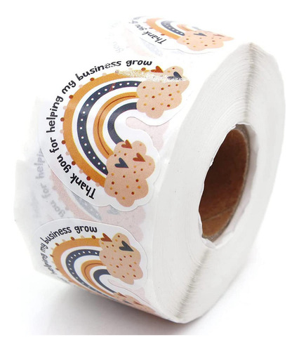 500x Etiqueta Engomada Del Arco Iris Scrapbooking Party Bag